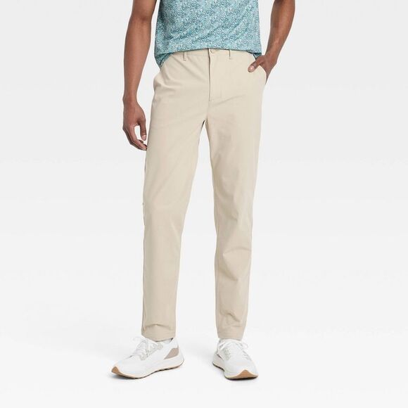 Open Box - All In Motion - Men's 360 Lifestyle Trouser Pants Pants Almond - Picture 1 of 3